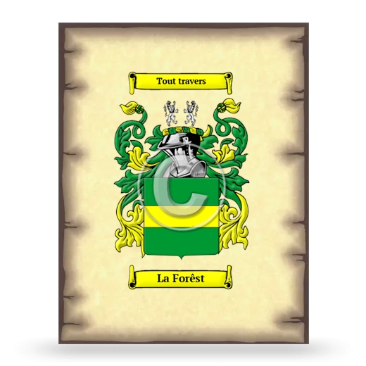 La Forêst Coat of Arms Print